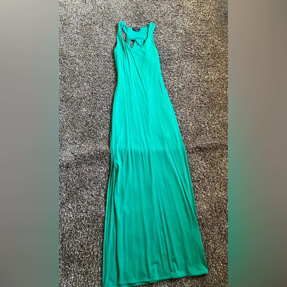 Green Bebe Maxi Dress Medium